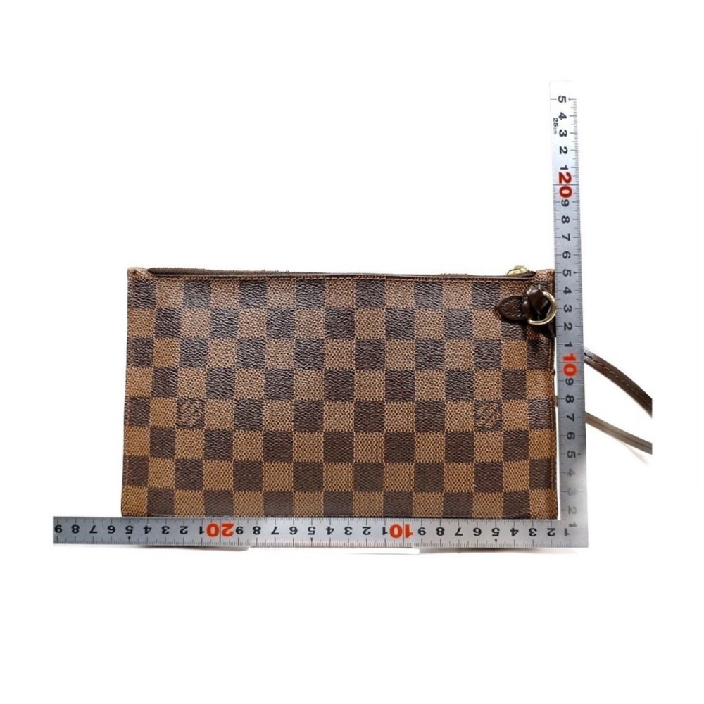 Louis Vuitton Authentic Damier ebone pouch